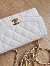 Load image into Gallery viewer, Chanel Diana Caviar Small White 24k Gold