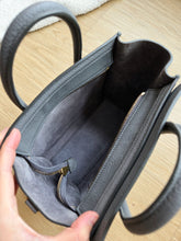 Load image into Gallery viewer, Celine Nano Luggage Tote Kohl Grey Gold Hw