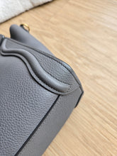Load image into Gallery viewer, Celine Nano Luggage Tote Kohl Grey Gold Hw