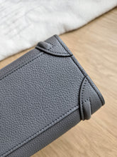 Load image into Gallery viewer, Celine Nano Luggage Tote Kohl Grey Gold Hw