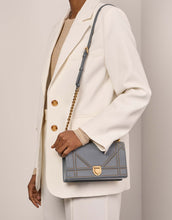 Load image into Gallery viewer, Dior Diorama Black Grained Calfskin with Gold Hardware