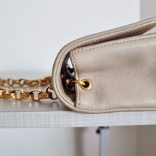 Load image into Gallery viewer, Chanel Mini Diana Bijoux Chain Beige Lambskin Vintage 24k Gold