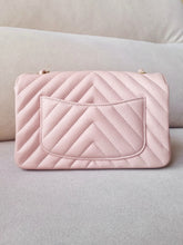 Load image into Gallery viewer, Chanel 17C Baby Pink Rectangular Mini Gold Hardware