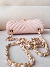 Load image into Gallery viewer, Chanel 17C Baby Pink Rectangular Mini Gold Hardware