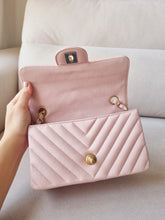 Load image into Gallery viewer, Chanel 17C Baby Pink Rectangular Mini Gold Hardware
