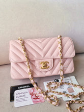 Load image into Gallery viewer, Chanel 17C Baby Pink Rectangular Mini Gold Hardware