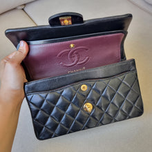 Load image into Gallery viewer, Chanel Small Classic Flap Black Lambskin 24k Gold