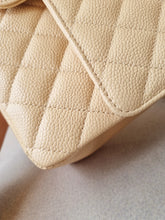 Load image into Gallery viewer, Chanel Classic Beige Medium Flap Caviar Gold Hardware