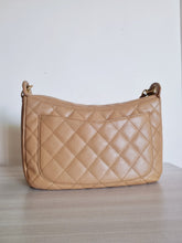 Load image into Gallery viewer, Chanel Jennie Hobo Dark Beige Caramel Caviar 24k Gold