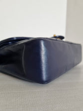 Load image into Gallery viewer, Chanel Medium Navy Vintage Flap 24k Gold