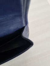 Load image into Gallery viewer, Chanel Medium Navy Vintage Flap 24k Gold
