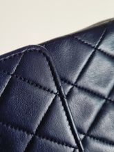 Load image into Gallery viewer, Chanel Medium Navy Vintage Flap 24k Gold