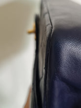 Load image into Gallery viewer, Chanel Medium Navy Vintage Flap 24k Gold