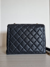 Load image into Gallery viewer, Chanel Square Flap Vintage Black Caviar 24k Gold