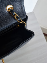 Load image into Gallery viewer, Chanel Square Flap Vintage Black Caviar 24k Gold