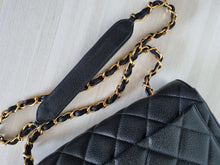 Load image into Gallery viewer, Chanel Square Flap Vintage Black Caviar 24k Gold
