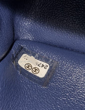 Load image into Gallery viewer, Chanel Navy Mini Caviar Rectangular Gold Hardware