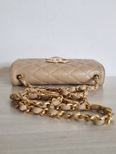 Load image into Gallery viewer, Chanel Vintage Mini Rectangular Dark Beige Big CC 24k Gold