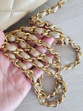Load image into Gallery viewer, Chanel Vintage Mini Rectangular Dark Beige Big CC 24k Gold