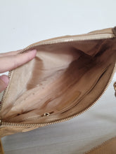 Load image into Gallery viewer, Chanel Pochette Jennie Shoulder Bag Dark Beige Caviar 24k Gold