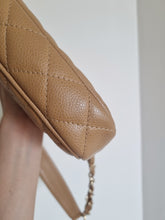 Load image into Gallery viewer, Chanel Pochette Jennie Shoulder Bag Dark Beige Caviar 24k Gold