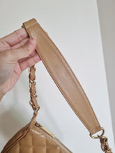 Load image into Gallery viewer, Chanel Pochette Jennie Shoulder Bag Dark Beige Caviar 24k Gold
