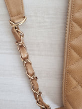 Load image into Gallery viewer, Chanel Pochette Jennie Shoulder Bag Dark Beige Caviar 24k Gold