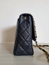 Load image into Gallery viewer, Chanel Square Flap Black Caviar Large CC 24k Gold