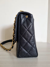 Load image into Gallery viewer, Chanel Square Flap Black Caviar Large CC 24k Gold
