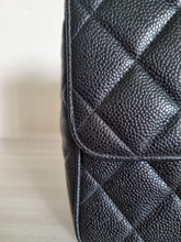 Load image into Gallery viewer, Chanel Square Flap Black Caviar Large CC 24k Gold