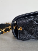 Load image into Gallery viewer, Chanel Square Flap Black Caviar Large CC 24k Gold