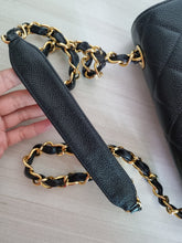 Load image into Gallery viewer, Chanel Square Flap Black Caviar Large CC 24k Gold