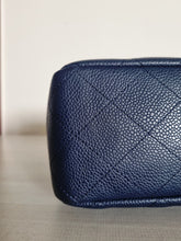 Load image into Gallery viewer, Chanel Jumbo Single Flap Navy Caviar Silver Hw
