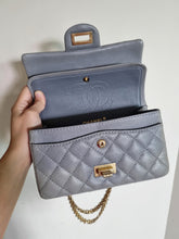 Load image into Gallery viewer, Chanel 224 Reissue Mini Grey Caviar Gold Hw