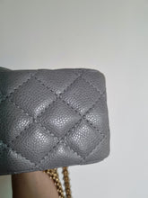 Load image into Gallery viewer, Chanel 224 Reissue Mini Grey Caviar Gold Hw