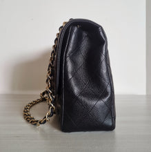 Load image into Gallery viewer, Chanel Jumbo Single Flap Black Caviar Vintage 24k Gold