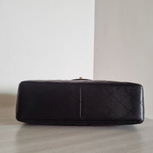 Load image into Gallery viewer, Chanel Jumbo Single Flap Black Caviar Vintage 24k Gold