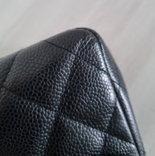 Load image into Gallery viewer, Chanel Jumbo Single Flap Black Caviar Vintage 24k Gold