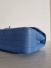 Load image into Gallery viewer, Chanel Sky Blue Caviar Medium Flap Gold Hw