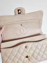 Load image into Gallery viewer, Chanel Classic Beige Medium Flap Caviar Gold Hardware