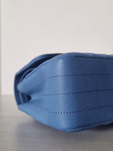 Load image into Gallery viewer, Chanel Sky Blue Caviar Medium Flap Gold Hw