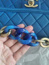 Load image into Gallery viewer, Chanel Sunset by the Sea Small Blue Ombre Caviar Gold Hardware
