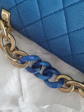 Load image into Gallery viewer, Chanel Sunset by the Sea Small Blue Ombre Caviar Gold Hardware
