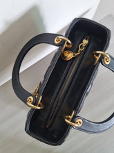 Load image into Gallery viewer, Lady Dior Classic Medium Black Lambskin Gold Hw