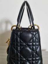 Load image into Gallery viewer, Lady Dior Classic Medium Black Lambskin Gold Hw