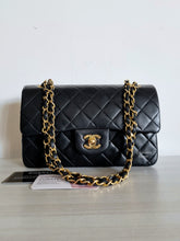 Load image into Gallery viewer, Chanel Classic Small Flap Black Lambskin 24k Gold