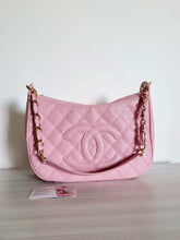 Load image into Gallery viewer, Chanel Sakura Pink Caviar Vintage Hobo Bag 24k Gold
