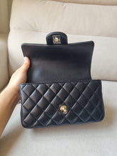Load image into Gallery viewer, Chanel Mini Top Handle Black with Gold Hw