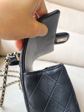 Load image into Gallery viewer, Chanel Mini Top Handle Black with Gold Hw