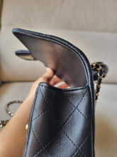 Load image into Gallery viewer, Chanel Mini Top Handle Black with Gold Hw